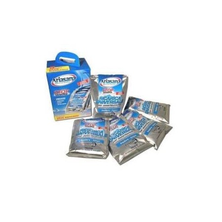 5 BUSTE DA 450 GR SALI INODORI RICARICA VASCHETTA DEUMIDIFICATORE ARIASANA HENKEL