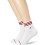 Tommy Hilfiger TH Men Iconic Sports Quarter 2P Calzini, Bianco (White 300), 39/42 (Pacco da 2) Uomo