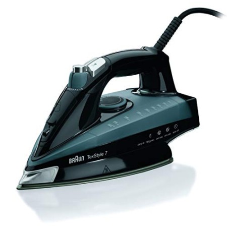 Braun TS745A TexStyle 7, Ferro da Stiro a Vapore, Piastra in Eloxal, Colpo Vapore 180 g, Serbatoio 400ml, 2400 W, Acciaio inossi