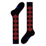 Burlington Snow Rhomb Boy M KH Calzini da Sci, 3000 Nero, 40-46 Uomo