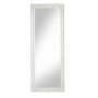MONTEMAGGI Specchio da parete con cornice rettangolare in legno bianco Bianco