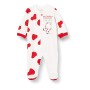 Chicco Tutina con Apertura Frontale Pigiamino per Bambino e Neonato, Bianco e Rosso, 056 Unisex-Bimbi