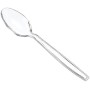 AmazonBasics - Set di 150 posate in plastica, 50 forchette, 50 cucchiai, 50 coltelli, lavabile in lavastoviglie