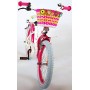 Bicicletta Bambina Ragazza Ashley 18 Pollici Bianco Rosa 95% Assemblata