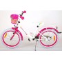 Bicicletta Bambina Ragazza Ashley 18 Pollici Bianco Rosa 95% Assemblata