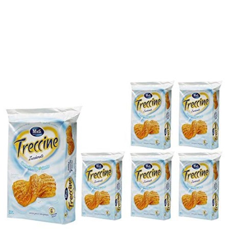 Midi Croissant Zuccherati Treccine A Lievitazione Naturale Confezione 6 Pezzi da 252 grammi