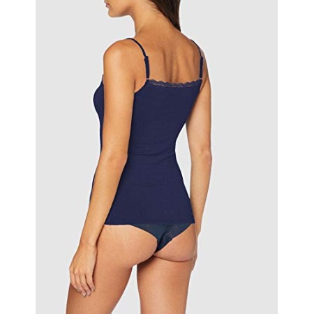 LOVABLE Viscosa Canottiera, Blu, XL Donna
