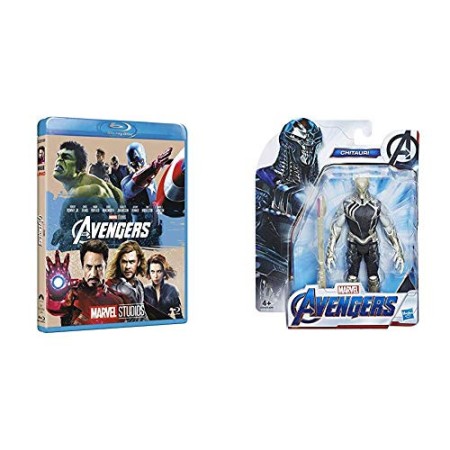 Brd the avengers 10° + Chitauri, Action Figure Personaggio Giocattolo