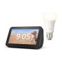 Echo Show 5, Nero + Philips Hue White Lampadina Connessa (E27), compatibile con Alexa