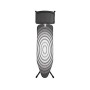 Brabantia Comfort ASSE da Stiro con Portacaldaia Solid, Acciaio Inossidabile, Multicolore (Titan Oval), 124 x 38 cm