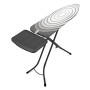 Brabantia Comfort ASSE da Stiro con Portacaldaia Solid, Acciaio Inossidabile, Multicolore (Titan Oval), 124 x 38 cm