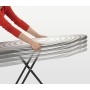 Brabantia Comfort ASSE da Stiro con Portacaldaia Solid, Acciaio Inossidabile, Multicolore (Titan Oval), 124 x 38 cm