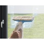 BEPER Vetrolindo Pulitore Lavavetri Ricaricabile 3 in 1 Senza Fili, Spruzza Pulisce e Aspira, Manico Ergonomico per Facile Presa
