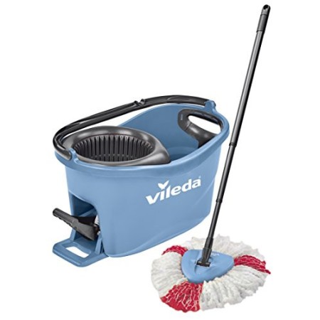 Vileda Colors Turbo EasyWring&Clean Komplett Box Lavapavimenti, Blu, 29,6 x 48,6 cm, 2 unità