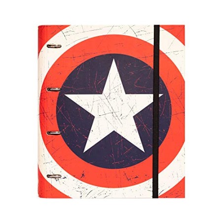 Grupo Erik CARP1636 Raccoglitore ad anelli  Marvel Captain America Shield