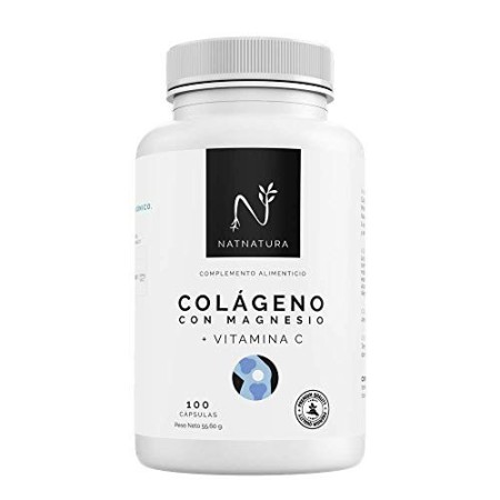 Collagene con magnesio. Collagene marino idrolizzato+magnesio+Acido ialuronico+vitamina C. Potente integratore alimentare per il