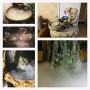 HUKOER 10 Testa Fogger ad ultrasuoni per nebulizzatori,umidificatore per nebbie da 3,5-5L / H con trasformatore per conservazion