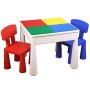 Kublo - Set di tavolo da gioco e 2 sedie per bambini, multifunzione 5 in 1