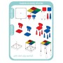 Kublo - Set di tavolo da gioco e 2 sedie per bambini, multifunzione 5 in 1