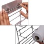 Kurelle Portarotolo da Cucina - (32 H x 7,8W x 23D cm) 3 in 1 Portarotoli a Parete - Autoadesivo Pellicola Alluminio, Dispenser 