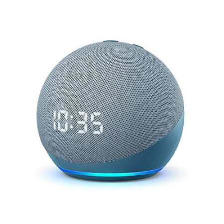 Nuovo Echo Dot (4ª generazione) - Altoparlante intelligente con orologio e Alexa - Ceruleo