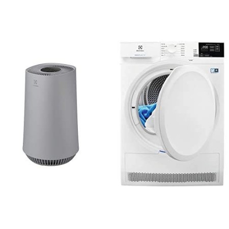 Electrolux FA31-201GY Purificatore Aria, 49 Decibel, Plastica + Asciugatrice Electrolux A++, 8 Kg, 67 dB, Bianco [Classe di effi