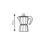 Tescoma 647001 Paloma Caffettiera 1 Tazza, Alluminio, Argento/Nero