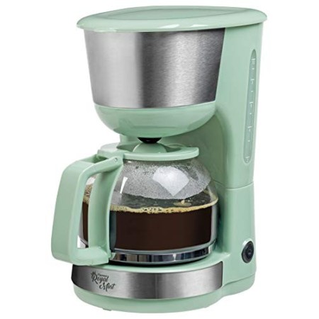 Bestron Macchina da caffè americano, Royal Mint, Per caffè macinato filtrato, Per 10 tazze, 1000 Watt, Menta