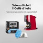 Bialetti Opera Macchina Espresso Alluminio Sistema caffè d'Italia, Rossa + 32 Capsule Omaggio, 1450 W, 15 Bar, Rosso