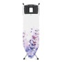 Brabantia XL Comfort Asse da Stiro con Portacaldaia Richiudibile, 124 x 45 cm, Lavender, accaio inox / cotone / poliestere / pla