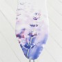 Brabantia XL Comfort Asse da Stiro con Portacaldaia Richiudibile, 124 x 45 cm, Lavender, accaio inox / cotone / poliestere / pla