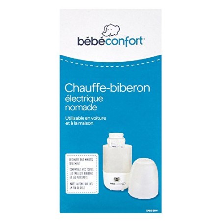 Bébé Confort Scaldabiberon/Scaldappa Elettrico, per Casa e da Viaggio con Adattatore Universale Incluso, Bianco