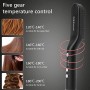 Spazzola per Barba Elettrica, con Temperatura Regolabile Pettine Barba Capelli Pettine Barba Spazzola raddrizzare capelli e barb