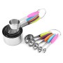 MoYouno Set di 10 misurini e cucchiai, Resistente Acciaio Inossidabile 5 misurini e 5 misurini, Utensili da Cucina