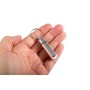 Mini contenitore per pillole in alluminio con portachiavi, resistente all’acqua, per riporre piccoli oggetti come biglietti re