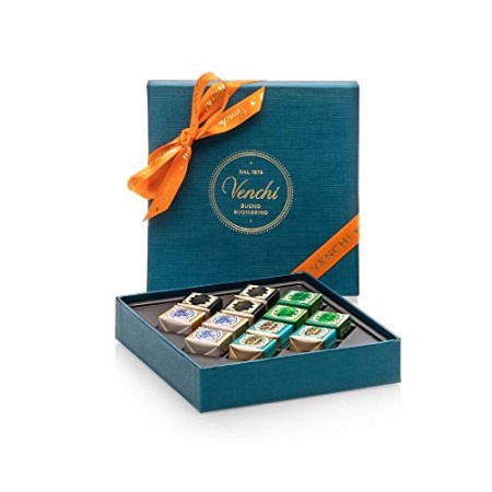 Venchi Cofanetto Regalo Con Cioccolatini Cremini Assortiti - Senza Glutine - 120 Gr