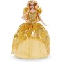 Barbie- Signature Magia delle Feste 2020, Bambola da 30.5 cm Bionda con Abito Dorato, Piedistallo e Certificato di Autenticità 