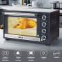 Bakaji Forno Fornetto Elettrico Ventilato 30 Lt Potenza 1600W con Luce Interna 4 Selezioni di Cottura Temperatura Regolabile Tim