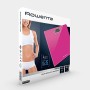 Rowenta BS1063 Premiss Bilancia Pesapersone Digitale con Piatto in Vetro, Rosa, lcd