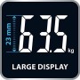 Rowenta BS1063 Premiss Bilancia Pesapersone Digitale con Piatto in Vetro, Rosa, lcd
