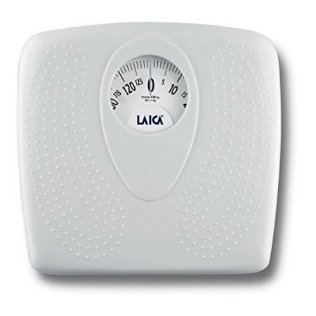 Laica Bilancia PL8019 Pesapersone Meccanica, 130 Kg, Colore Bianco