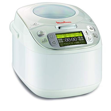 Moulinex MK812101 - Multicooker tradizionale 45 in 1, 26 x 39 x 25 cm, 5 l, colore: Argento