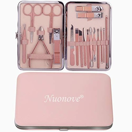Manicure Professionale, Set Manicure, Pedicure Manicure Set, Tagliaunghie Set, Kit Cura Unghie Donna Manicure e Pedicure Attrezz