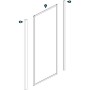 Ogomondo Cabina Doccia Slide 3 Lati Cristallo Temprato Trasparente 120x70x70 + Piatto Doccia Porcellana h6,5cm