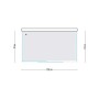 Ogomondo Cabina Doccia Slide 3 Lati Cristallo Temprato Trasparente 120x70x70 + Piatto Doccia Porcellana h6,5cm