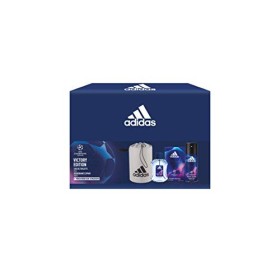 Adidas, Confezione Regalo UEFA Champions League Victory Edition: Profumo Uomo 50 ml, Deodorante Spray 150 ml e Trousse da Viaggi