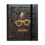 Grupo Erik - Raccoglitore ad anelli A4 Harry Potter Glasses con chiusura con fascia elastica per tenere al sicuro i tuoi appunti
