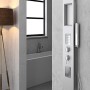 Colonna Doccia 017 Alluminio 3 Funzioni 2 Bocchette Idro Lombari L24xP44xH150
