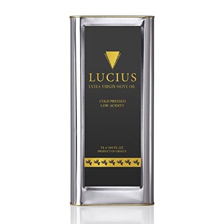 Lucius LUCIUS5000 Olio Extravergine di Oliva – 5 Litri – Olio di Oliva Delicato e Profumato – Monovarietà Koroneiki