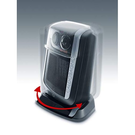 De'Longhi Caldobagno HBE3551TCB Termoventilatore Verticale ceramico, 2200 W, Plastica, 3 velocità
